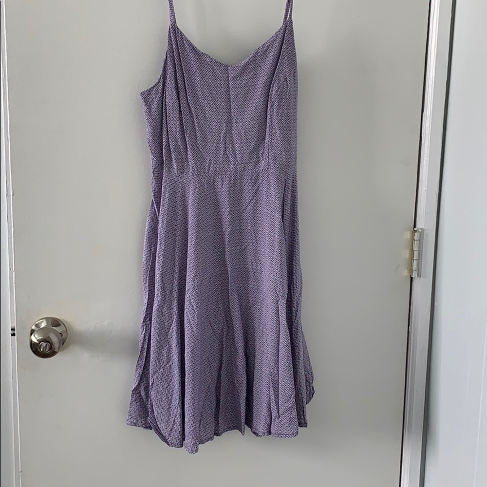 Purple patterned dress